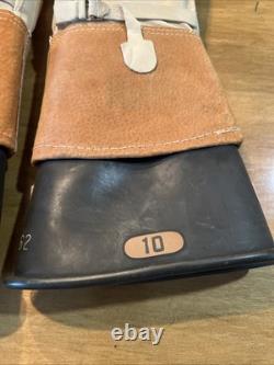 White Rubber Co Electrical Insulating Gloves Size 10 Curved Hand Made In The USA