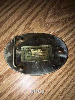 Wil Aren USA Hand Made Turquoise Inlay BELT BUCKLE