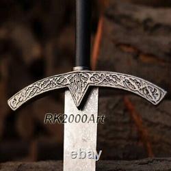 Witch King Sword Lord of the Ring King of Angmar Battle Carbon Steel Cosplay Dad