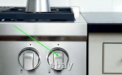 Wolf DF36 Stainless Steel Knob Set Hand made in the USA Genuine Ships ASAP