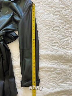 Women's Mid-Length Leather Coat Hand Made in USA