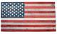 Wooden American Flag Navy Blue Hand-made 48'' X 27'' 4th Of July Hanging Usa