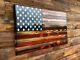 Wooden American Flag, Patriotic Flag, Charred American Flag, Rustic Designer