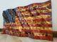 Wooden American Flag. Wavy Beautiful Hand Carved. Made In The Usa