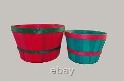 Wooden Berry Baskets WithHandle Round 8 QT 10.5 x 7 Hand Made in USA Qty 50