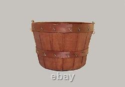 Wooden Berry Baskets WithHandle Round 8 QT 10.5 x 7 Hand Made in USA Qty 50