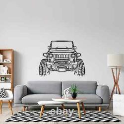 Wrangler Offroad Front Acrylic Silhouette Wall Art (Made In USA)