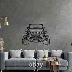 Wrangler Offroad Front Acrylic Silhouette Wall Art (Made In USA)