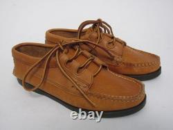 Yuketen USA Hand Made Shoes Tooled Leather Laced Ghillie Moc Mans Moccasin 5