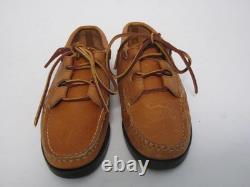 Yuketen USA Hand Made Shoes Tooled Leather Laced Ghillie Moc Mans Moccasin 5