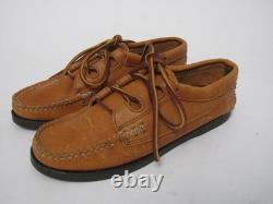 Yuketen USA Hand Made Shoes Tooled Leather Laced Ghillie Moc Mans Moccasin 5