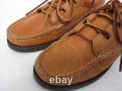 Yuketen USA Hand Made Shoes Tooled Leather Laced Ghillie Moc Mans Moccasin 5