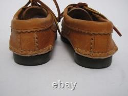 Yuketen USA Hand Made Shoes Tooled Leather Laced Ghillie Moc Mans Moccasin 5