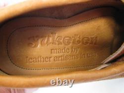 Yuketen USA Hand Made Shoes Tooled Leather Laced Ghillie Moc Mans Moccasin 5