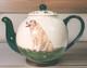 Zeppa Pottery Hand Painted Labrador Golden Yellow Lab Dog Teapot