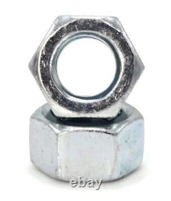 Zinc Plated Grade 5 Steel Hex Nuts USA Made Finished Nuts 1/4 to 1