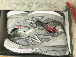 \uD83D\uDD25NEW BALANCE M990VS4 990 GREY MADE IN USA IN HAND Men's Size 12