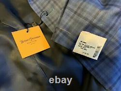 1195 $ Hickey Freeman Wool Blazer Main Fabriqué Aux États-unis Taille 46l