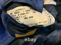 1195 $ Hickey Freeman Wool Blazer Main Fabriqué Aux États-unis Taille 46l