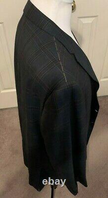 1195 $ Hickey Freeman Wool Sport Coat Main Fabriqué Aux États-unis Taille 50 R