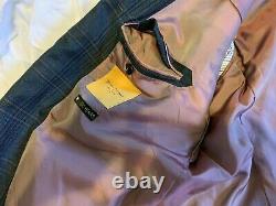 1195 $ Hickey Freeman Wool Sport Coat Main Fabriqué Aux États-unis Taille 50 R