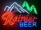 20x15 New Rainier Beer Neon Sign Real Glass Handmade Neon Signes Usa Stock
