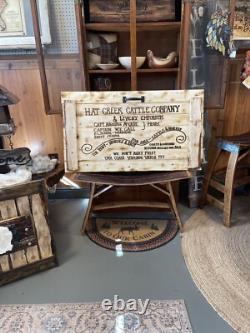 42L X 21H Colombe Solitaire Artisanale Rustique Gravée Scellée Très Grande