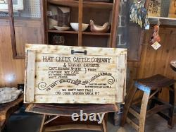 42L X 21H Colombe Solitaire Artisanale Rustique Gravée Scellée Très Grande