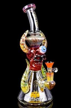 Alien Tattoo Glass 12 Monster Bong Tuyau D'eau En Verre Thick Bubbler Hookah USA