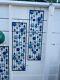 Art Mural En Métal Bleus Brillants Style Moderne Du Milieu Du Siècle. 36 Pouces X 10 Pouces
