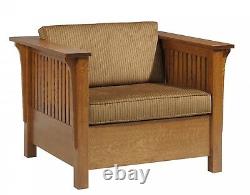 Artisanat Sur Mesure Style Stickley Prairie Sleeper Chair USA Made