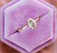 Bague De Fiançailles Solitaire En Diamant Simulé De Forme Ovale De 2,00 Carats Avec Finition En Or Rose 14 Carats