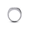 Bague Pour Homme Classique En Platine Avec Diamant Certifié Taillé Rond De 0,79 Ct E-si3, Extrait De La Terre