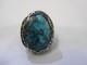 Bague Pour Homme En Argent Sterling Turquoise Fait Main Aux États-unis Au Look Vintage