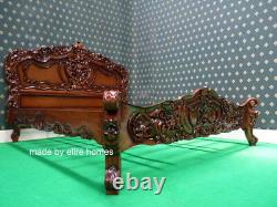 Bespoke USA King Taille Mahogany Français Rococo Bed Designer Mobilier Baroque