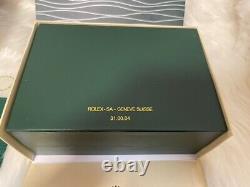 Boîte de remplacement pour montre Rolex Datejust Oyster Daytona en cuir vert moyen