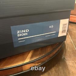 Bottes Helm faites à la main aux États-Unis en cuir véritable, marron Zind, haute qualité, taille 9D pour hommes