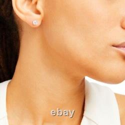 Boucles d'oreilles clous en diamant naturel rond de 1,05 carat à 6000 $ en or blanc 14K