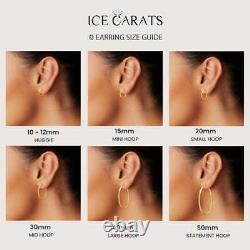 Boucles d'oreilles créoles en or jaune 10 carats