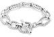 Bracelet à Maillons Toggle David Yurman Précédemment Possédé Avec Saphirs Bleus 8,5 Long