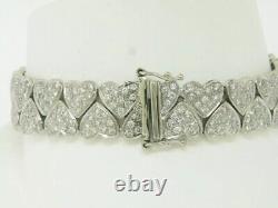 Bracelet de tennis pour femmes en diamant de laboratoire taillé en rond 8CT finition en or blanc 14K