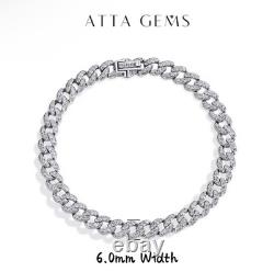 Bracelet en Moissanite Authentique pour Femme 16cm Expédié des USA Passera le Test