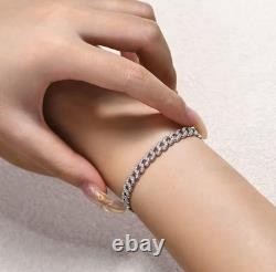 Bracelet en Moissanite Authentique pour Femme 16cm Expédié des USA Passera le Test
