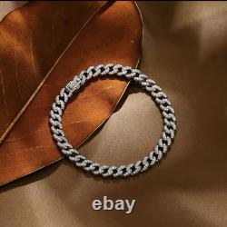 Bracelet en Moissanite Authentique pour Femme 16cm Expédié des USA Passera le Test