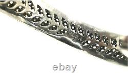 Bracelet manchette MCL Matthew Campbell Laurenza en argent sterling 925 et saphir