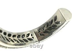Bracelet manchette MCL Matthew Campbell Laurenza en argent sterling 925 et saphir
