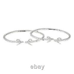 Bracelets épais en argent sterling 925 solide avec extrémités de bélier, 1 paire