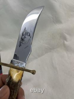 COUTEAU DE CHASSE FAIT À LA MAIN CASE XX KODIAK USA. Sans fourreau