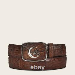 CV499MO Ceinture de mode western marron Cuadra Moreleti pour hommes