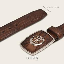 CV499MO Ceinture de mode western marron Cuadra Moreleti pour hommes